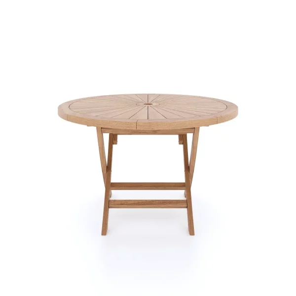 Teak Round Folding Table Suppliers Indonesia